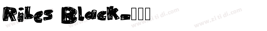 Ribes Black字体转换